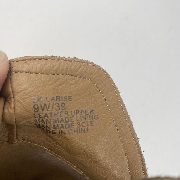 Lucky Brand Women Leather Upper Open Toe High Heel Ankle Booties Size 9 W/39 - Picture 15 of 16